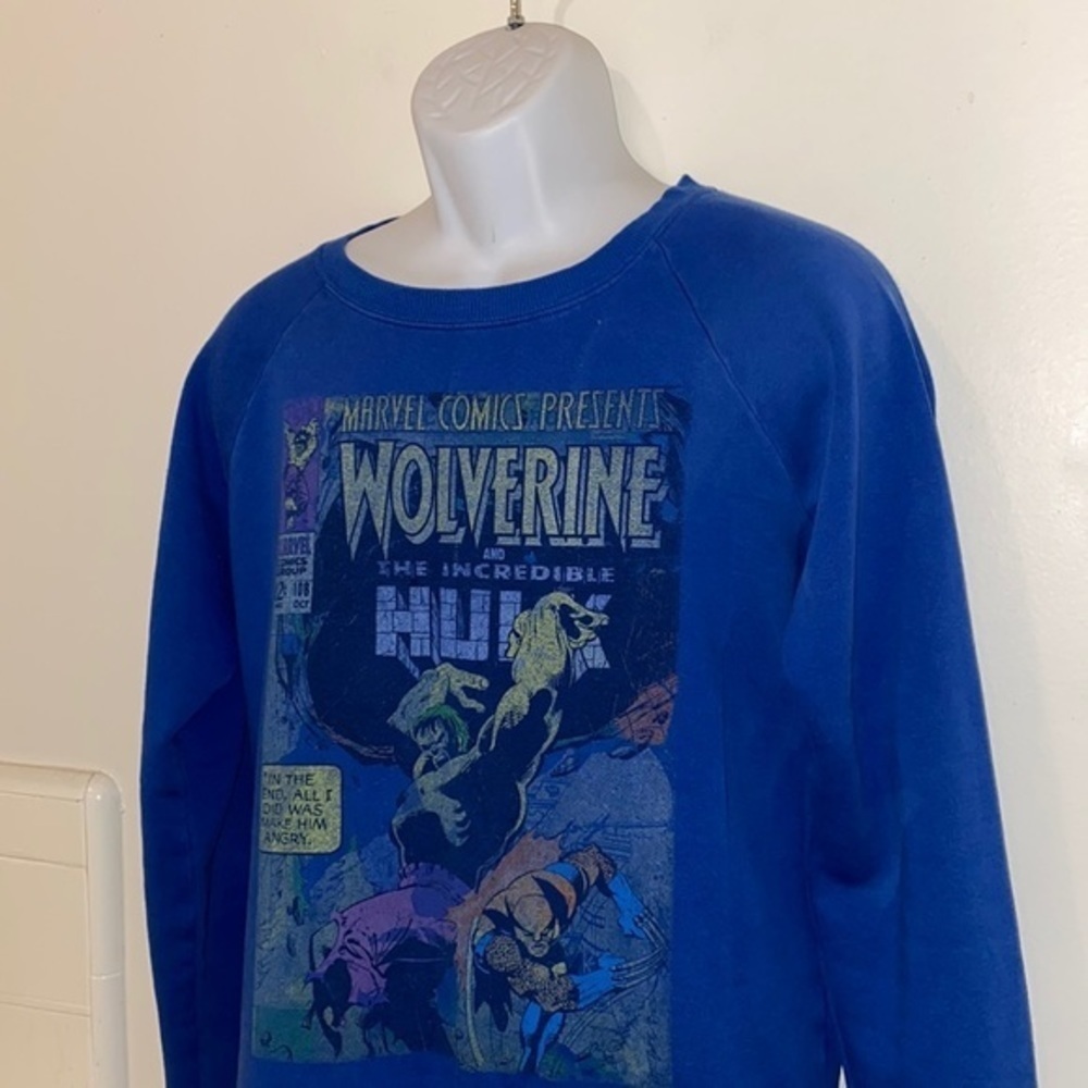 Marvel Distressed Wolverine Comic Sweatshirt - image 4